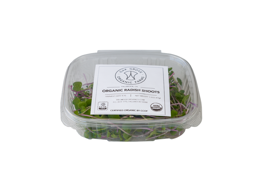 Organic Radish Microgreens (2 oz)