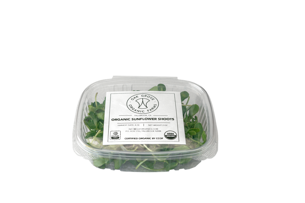 Organic Sunflower Microgreens 2 oz